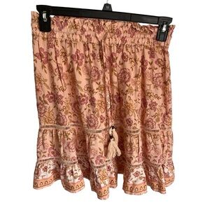 Grace & CO. Women’s Pink Floral Skirt